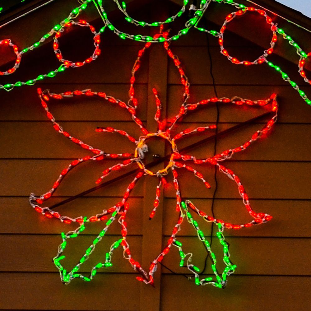 LED POINSETTA #LED-PT60